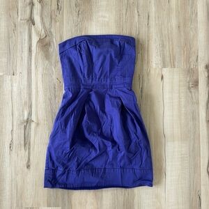French Connection Purple Mini Zipper Dress